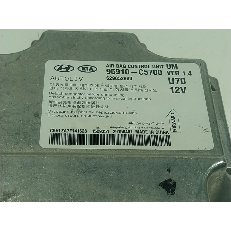 Recambio de centralita airbag para kia sorento iii (um) 2.2 crdi 4wd referencia OEM IAM  95910C5700 