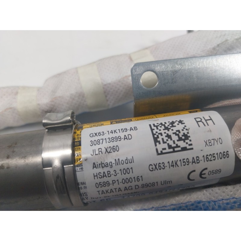 Recambio de airbag cortina delantero derecho para jaguar xf ii (x260) 2.0 d referencia OEM IAM T2H4937 GX6314K159AB 