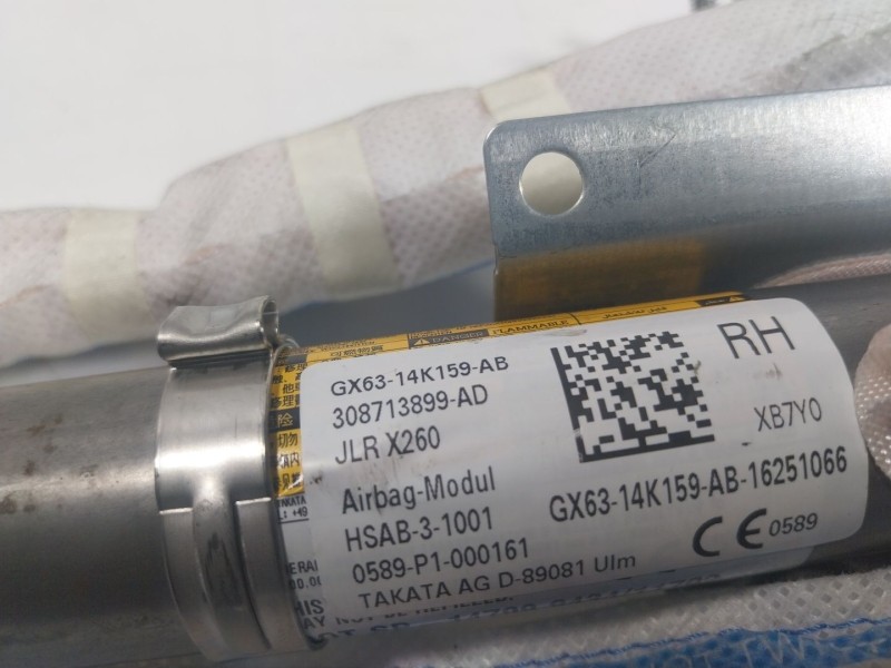 Recambio de airbag cortina delantero derecho para jaguar xf ii (x260) 2.0 d referencia OEM IAM T2H4937 GX6314K159AB 