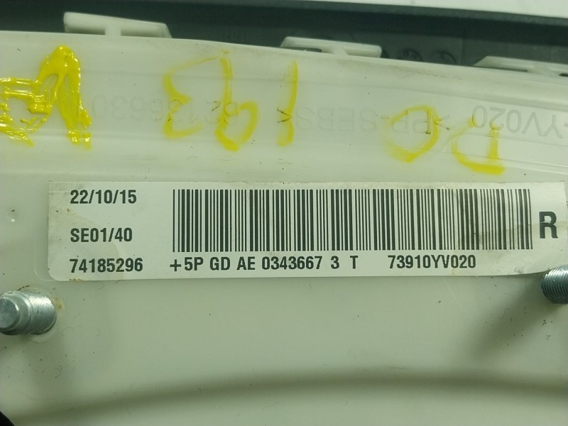 Recambio de airbag lateral delantero derecho para toyota aygo (_b4_) 1.0 (kgb40) referencia OEM IAM 73912YV020 73910YV020 