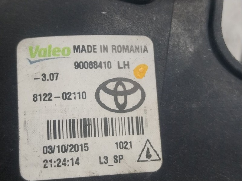 Recambio de faro antiniebla izquierdo para toyota aygo (_b4_) 1.0 (kgb40) referencia OEM IAM 8122002110 812202110 