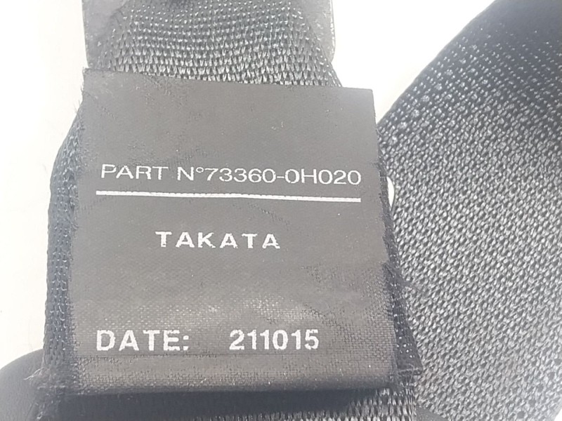 Recambio de cinturon seguridad trasero derecho para toyota aygo (_b4_) 1.0 (kgb40) referencia OEM IAM 733600H020C0 733600H020 