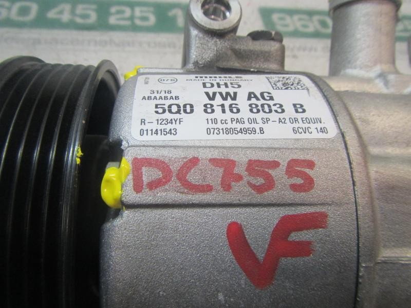 Recambio de compresor aire acondicionado para volkswagen golf vii lim. (5g1) bluemotion referencia OEM IAM 5Q0816803D 5Q0816803B