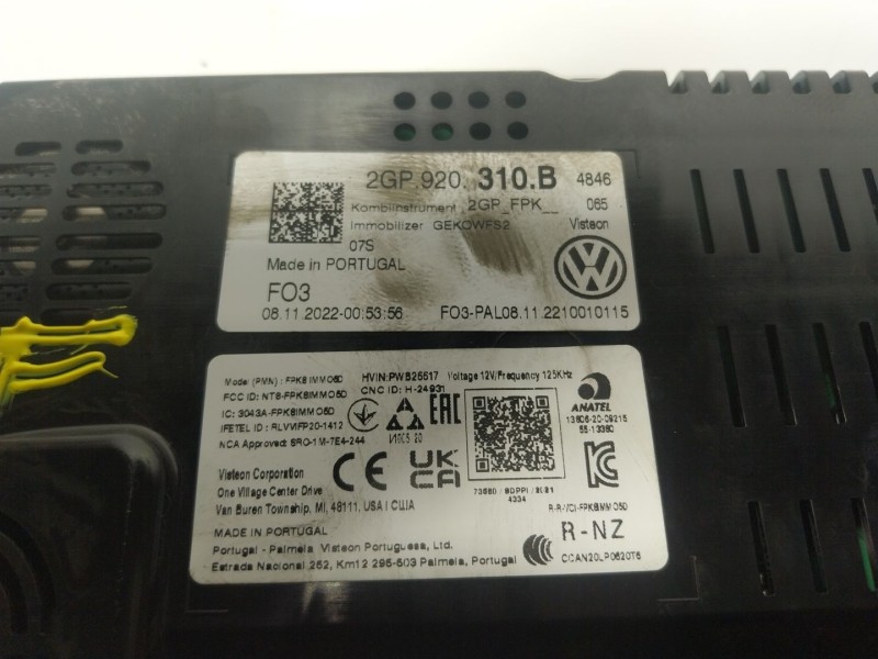 Recambio de cuadro instrumentos para volkswagen t-cross (c11, d31) 1.0 tsi referencia OEM IAM 2GP920310B 2GP920310B 