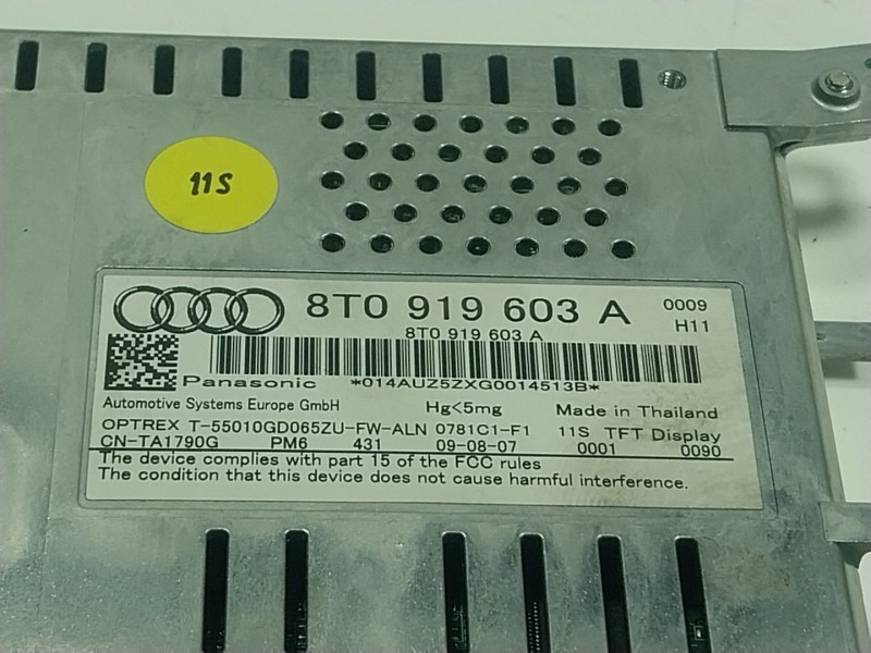 Recambio de pantalla multifuncion para audi a4 b8 (8k2) 2.0 tdi referencia OEM IAM 8T0919603A 8T0919603A 