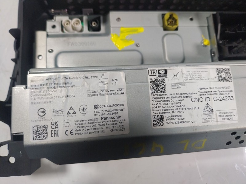 Recambio de pantalla multifuncion para seat leon sportstourer (kl8) 2.0 tdi 85kw referencia OEM IAM  5FA035875D 