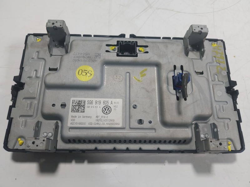 Recambio de pantalla multifuncion para volkswagen touran (5t1) 1.6 tdi referencia OEM IAM 5G6919605A 5G6919605A 