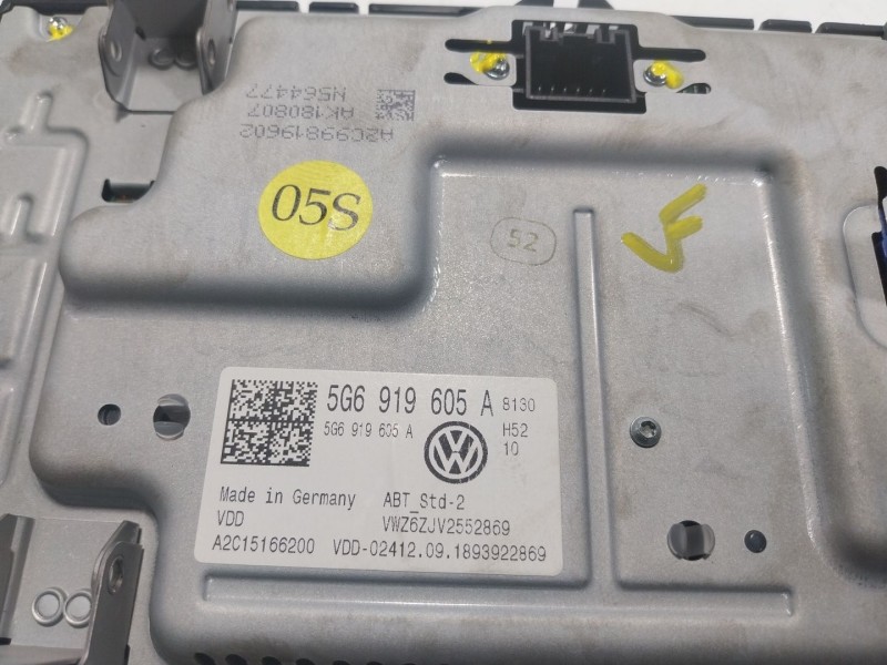 Recambio de pantalla multifuncion para volkswagen touran (5t1) 1.6 tdi referencia OEM IAM 5G6919605A 5G6919605A 