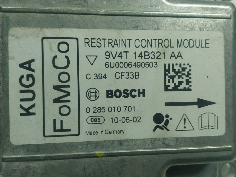Recambio de centralita airbag para ford kuga i 2.0 tdci referencia OEM IAM  9V4T14B321 