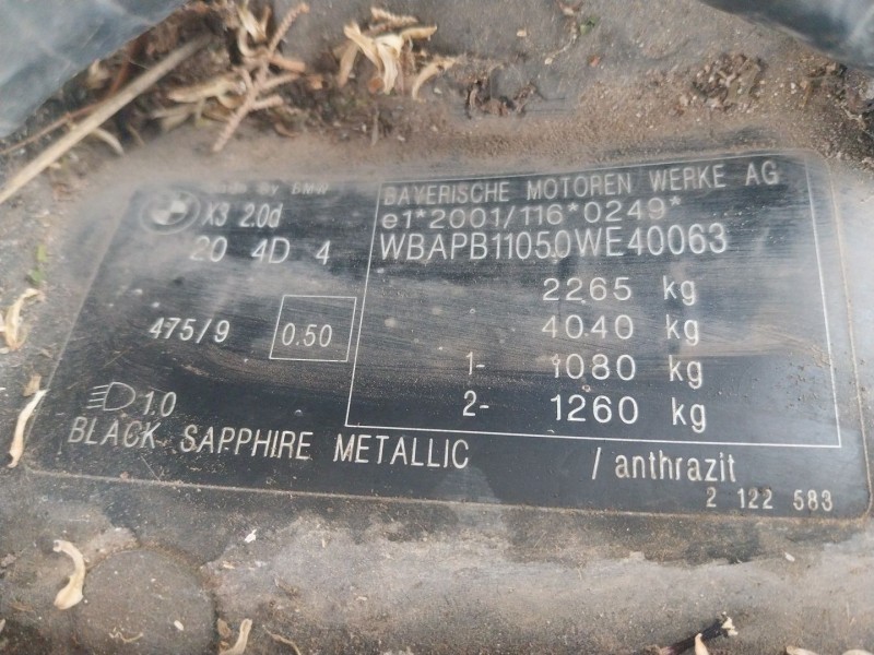 bmw x3 (e83) del año 2006