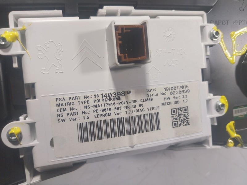 Recambio de cuadro instrumentos para peugeot 508 i (8d_) 1.6 bluehdi 120 referencia OEM IAM  9814039880 