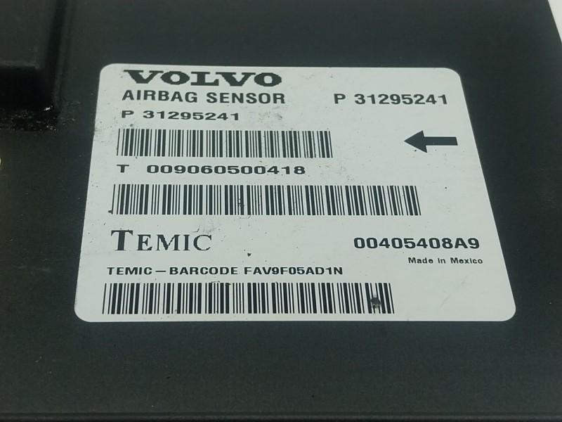 Recambio de centralita airbag para volvo xc60 i suv (156) d5 awd referencia OEM IAM  31295241 