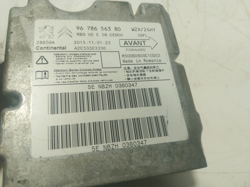 Recambio de centralita airbag para peugeot 508 i (8d_) 1.6 bluehdi 120 referencia OEM IAM  9678656380 