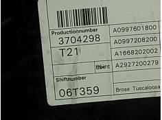 Recambio de elevalunas delantero derecho para mercedes-benz gle coupe (c292) amg 43 4-matic (292.364) referencia OEM IAM  A09976 2