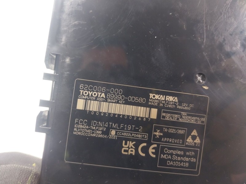 Recambio de modulo electronico para toyota yaris cross (mxp_) 1.5 hybrid (mxpj10) referencia OEM IAM  899900D580 