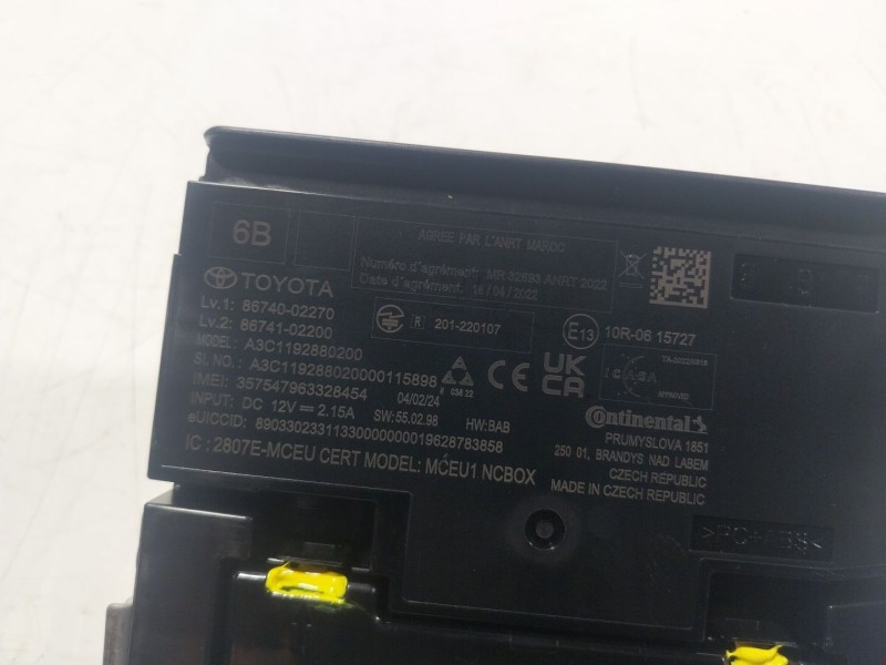 Recambio de modulo electronico para toyota yaris cross (mxp_) 1.5 hybrid (mxpj10) referencia OEM IAM  8674002270 