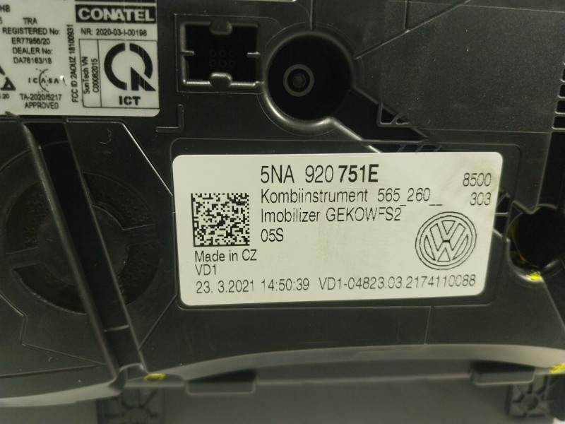 Recambio de cuadro instrumentos para volkswagen tiguan (ad1, ax1) 2.0 tdi referencia OEM IAM  5NA920751E 