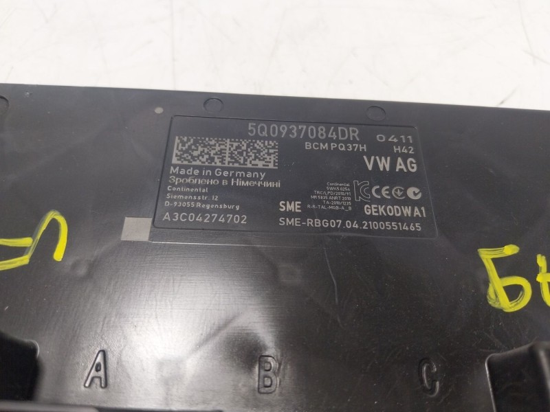 Recambio de modulo electronico para volkswagen tiguan (ad1, ax1) 2.0 tdi referencia OEM IAM  5Q0937084DR 