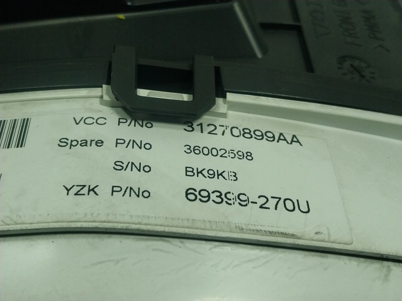 Recambio de cuadro instrumentos para volvo xc60 i suv (156) d5 awd referencia OEM IAM  31270899AA 