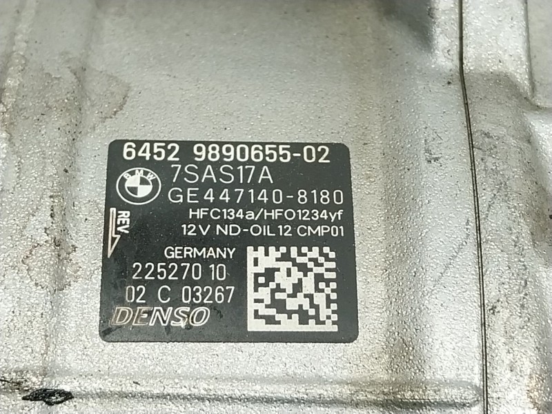 Recambio de compresor aire acondicionado para bmw x5 (g05, f95) xdrive 40 i referencia OEM IAM  989065502 