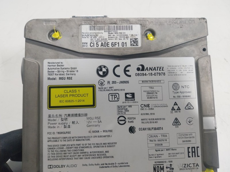 Recambio de sistema navegacion gps para bmw x5 (g05, f95) xdrive 40 i referencia OEM IAM  5A0E6F101 