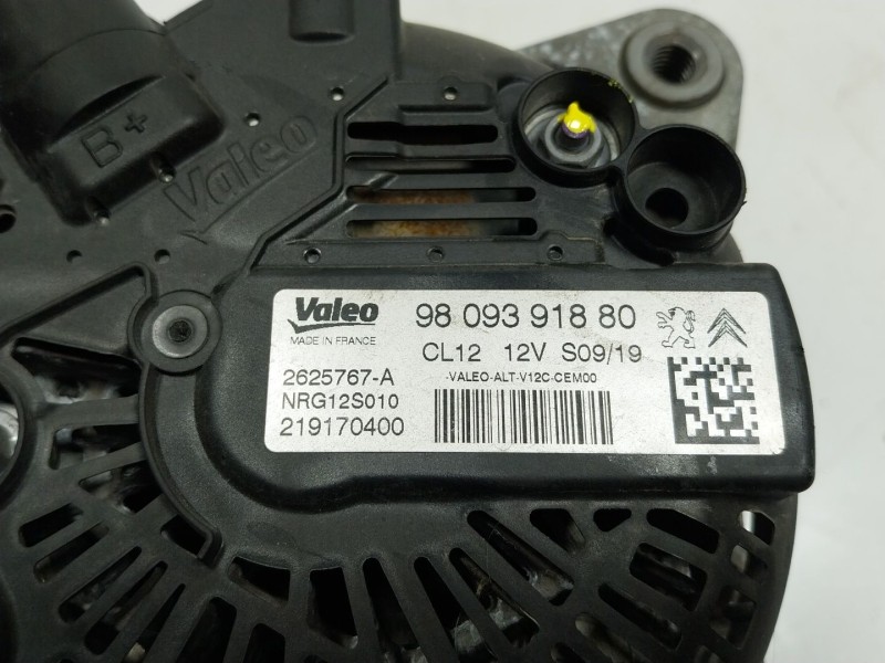 Recambio de alternador para peugeot 2008 i (cu_) 1.2 vti referencia OEM IAM  9809391880 