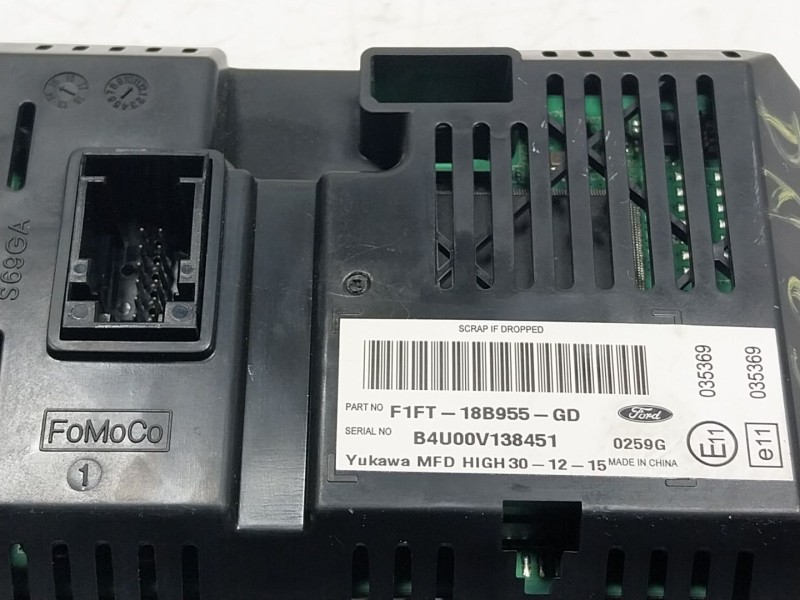 Recambio de pantalla multifuncion para ford c-max ii (dxa/cb7, dxa/ceu) 1.5 tdci referencia OEM IAM  F1FT18B955GD 