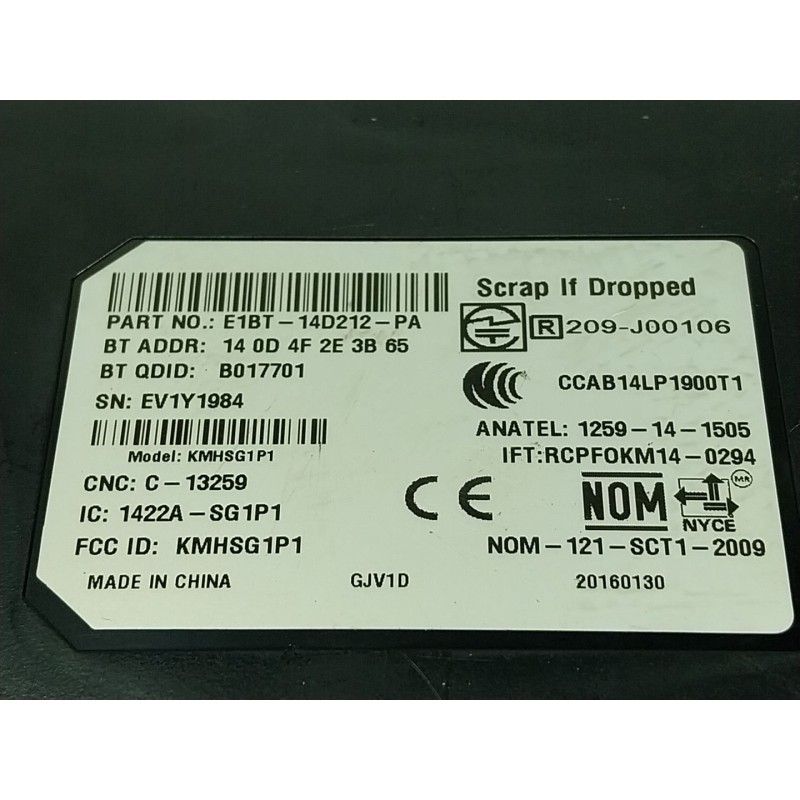 Recambio de modulo electronico para ford c-max ii (dxa/cb7, dxa/ceu) 1.5 tdci referencia OEM IAM  E1BT14D212PA 