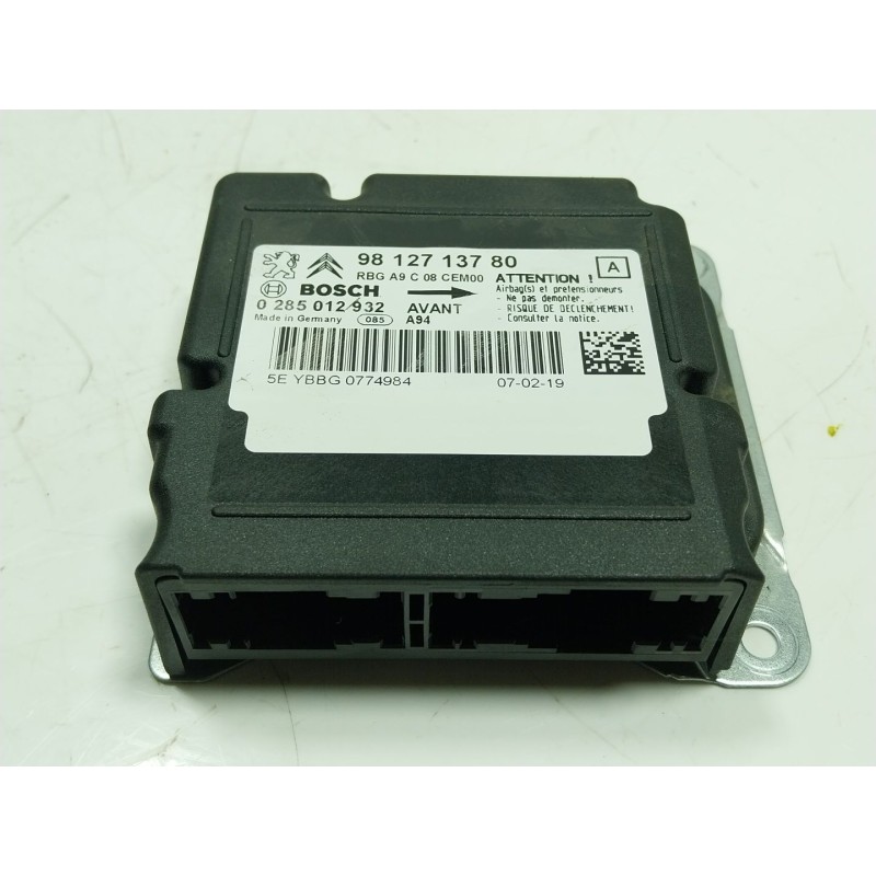 Recambio de centralita airbag para peugeot 2008 i (cu_) 1.2 vti referencia OEM IAM  9812713780 