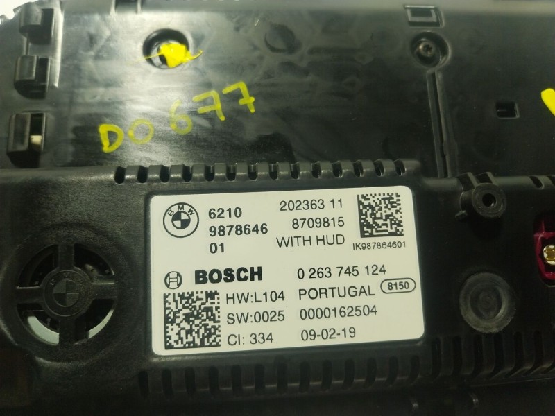 Recambio de cuadro instrumentos para bmw x5 (g05, f95) xdrive 40 i referencia OEM IAM  9878646 