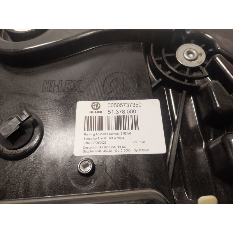 Recambio de elevalunas trasero izquierdo para alfa romeo tonale (965_) 1.5 mild hybrid referencia OEM IAM  00505737350 