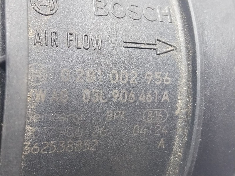 Recambio de caudalimetro para audi a3 sportback (8va, 8vf) 2.0 tdi referencia OEM IAM  03L906461A 