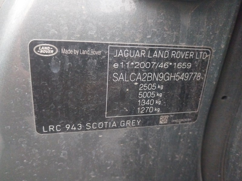 land rover discovery sport (l550) del año 2015