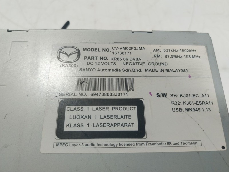 Recambio de sistema navegacion gps para mazda cx-5 (ke, gh) 2.2 d awd (ke102) referencia OEM IAM  16730171 