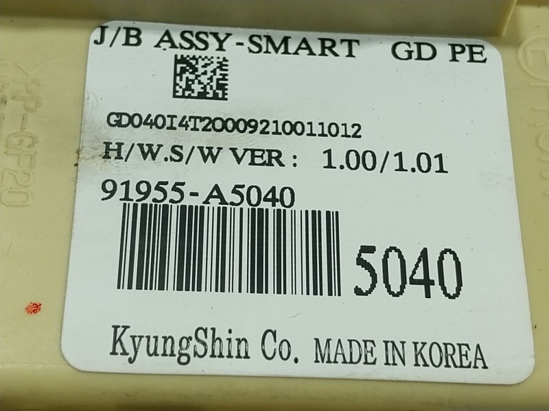 Recambio de caja reles / fusibles para hyundai i30 (gd) 1.4 crdi referencia OEM IAM  91955A5040 
