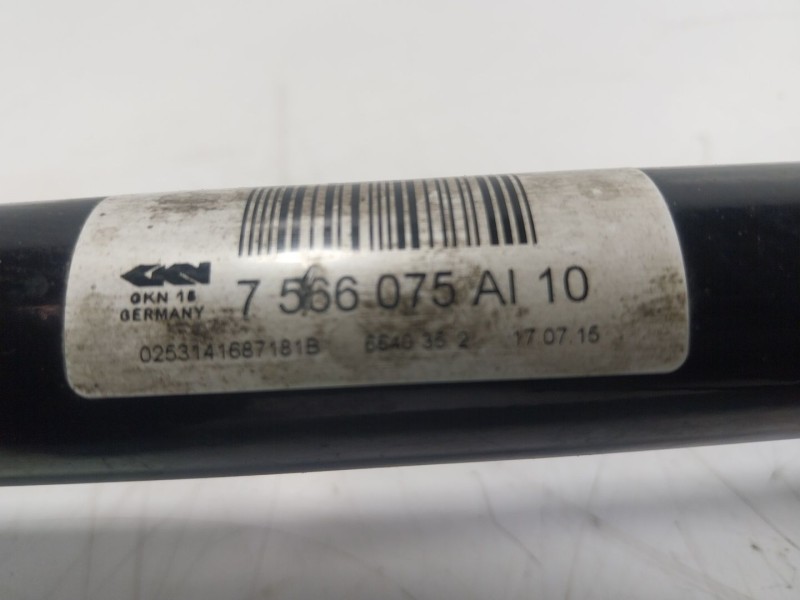 Recambio de transmision trasera izquierda para bmw 6 gran coupe (f06) 640 d referencia OEM IAM  7566075AI10 