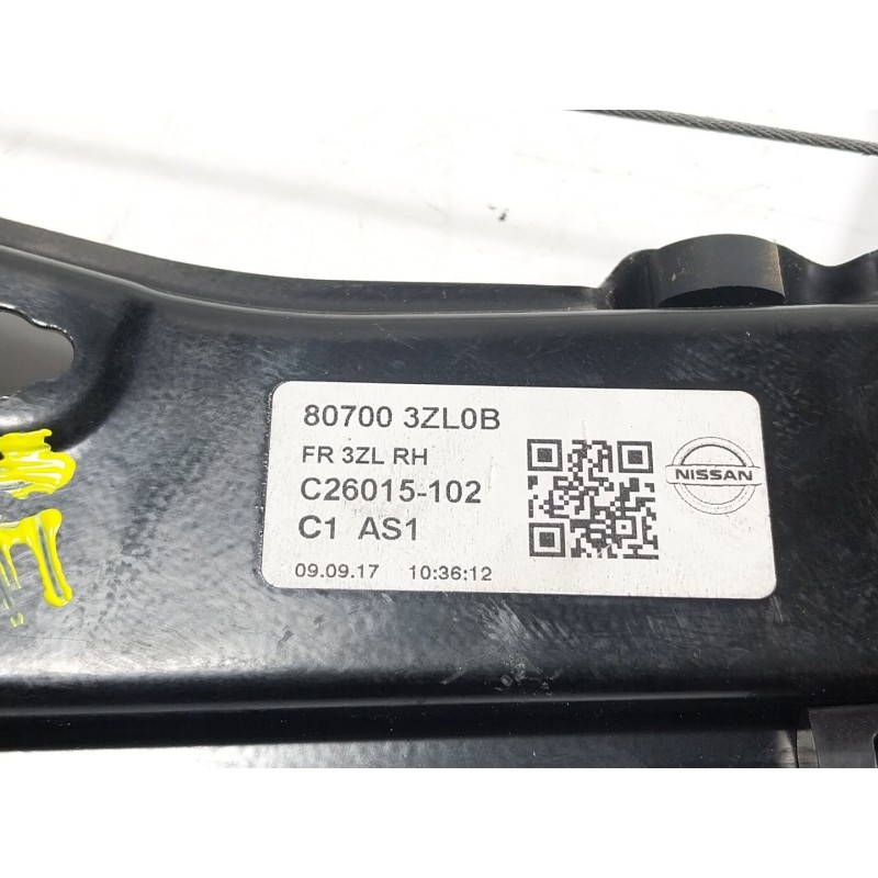 Recambio de elevalunas delantero derecho para nissan pulsar hatchback (c13) 1.2 dig-t referencia OEM IAM  807003ZL0B 