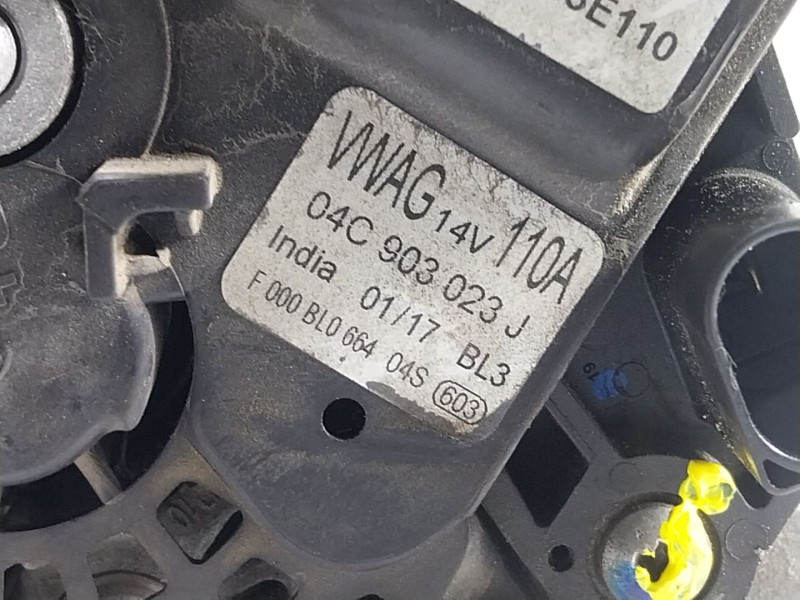Recambio de alternador para skoda fabia iii (nj3) 1.0 tsi referencia OEM IAM  04C903023J 
