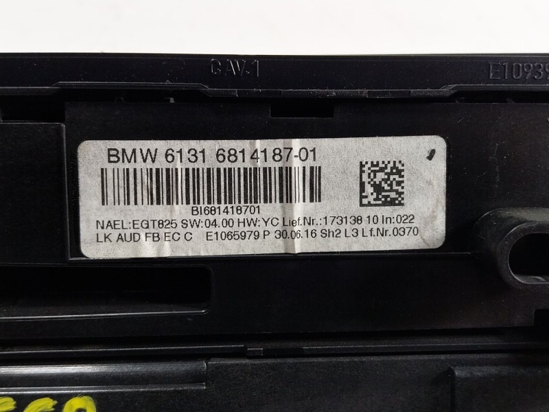 Recambio de mando climatizador para bmw 1 (f20) 116 d referencia OEM IAM  938404602 