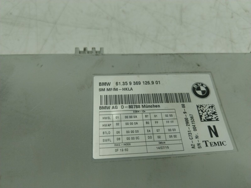 Recambio de modulo electronico para bmw 6 gran coupe (f06) 640 d referencia OEM IAM  9369126901 