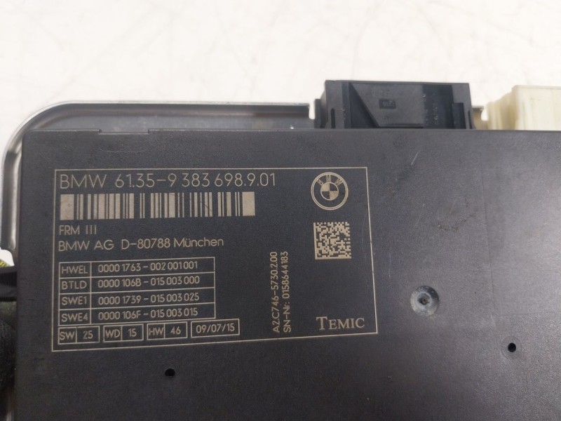 Recambio de modulo electronico para bmw 6 gran coupe (f06) 640 d referencia OEM IAM  9383698901 