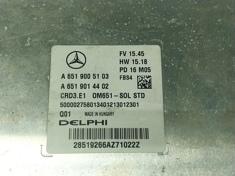 Recambio de centralita motor uce para mercedes-benz cla shooting brake (x117) cla 220 cdi / d (117.903) referencia OEM IAM  A651