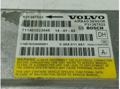 Recambio de centralita airbag para volvo v60 i (155) d3 referencia OEM IAM  31387523  2