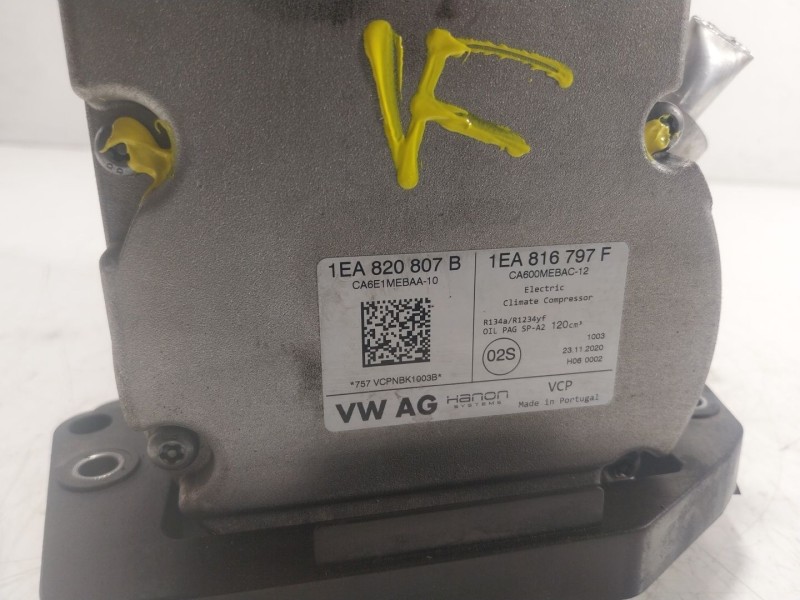 Recambio de compresor aire acondicionado para volkswagen id.3 (e11, e12) pro referencia OEM IAM  1EA820807B 