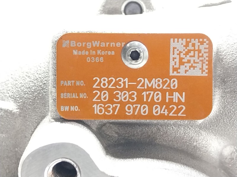 Recambio de turbocompresor para hyundai tucson (nx4e, nx4a) 1.6 t-gdi referencia OEM IAM  282312M820 