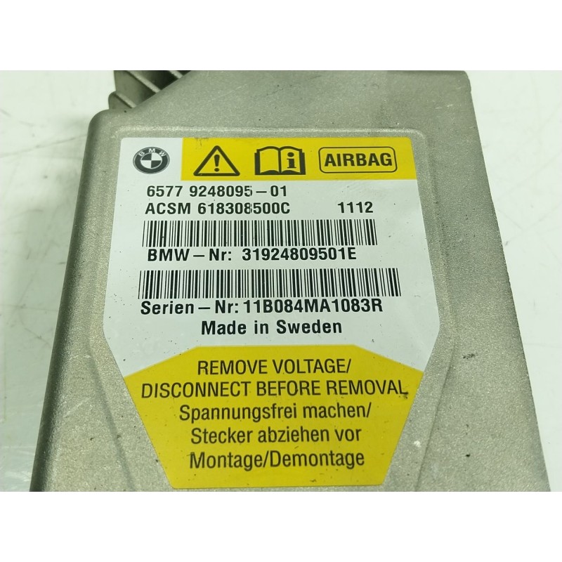 Recambio de centralita airbag para bmw 7 (f01, f02, f03, f04) 740 d xdrive referencia OEM IAM  924809501 