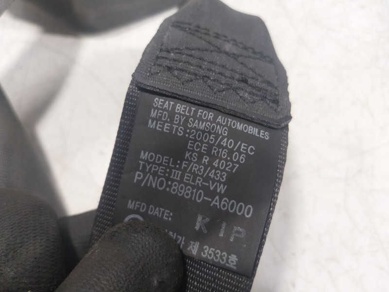 Recambio de cinturon seguridad trasero izquierdo para kia cee´d (jd) 1.4 crdi 90 referencia OEM IAM  98910A6000 