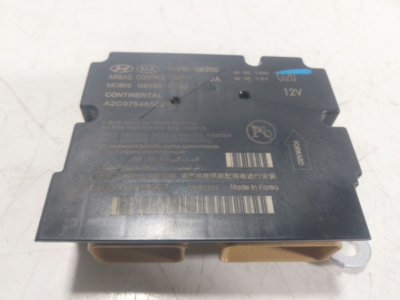 Recambio de centralita airbag para kia picanto iii (ja) 1.0 lpg referencia OEM IAM  95910G6200 