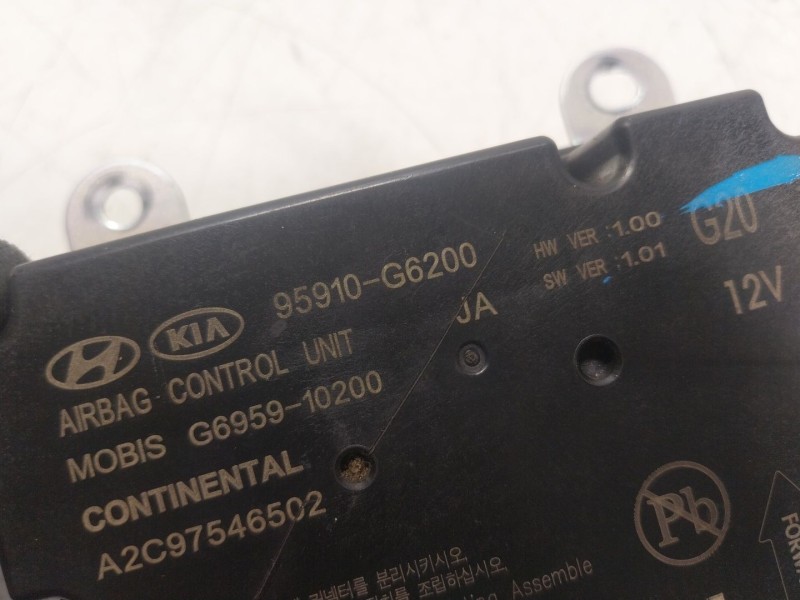 Recambio de centralita airbag para kia picanto iii (ja) 1.0 lpg referencia OEM IAM  95910G6200 