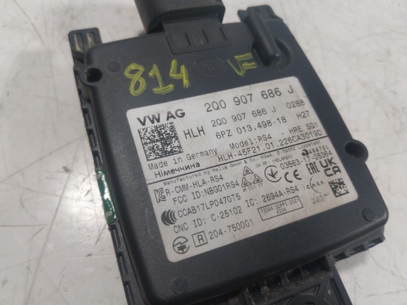 Recambio de modulo electronico para volkswagen golf viii (cd1, da1) 1.0 tsi referencia OEM IAM  2Q0907686J 